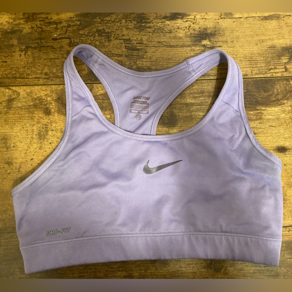 Nike Purple Sports Bra with Racerback Design